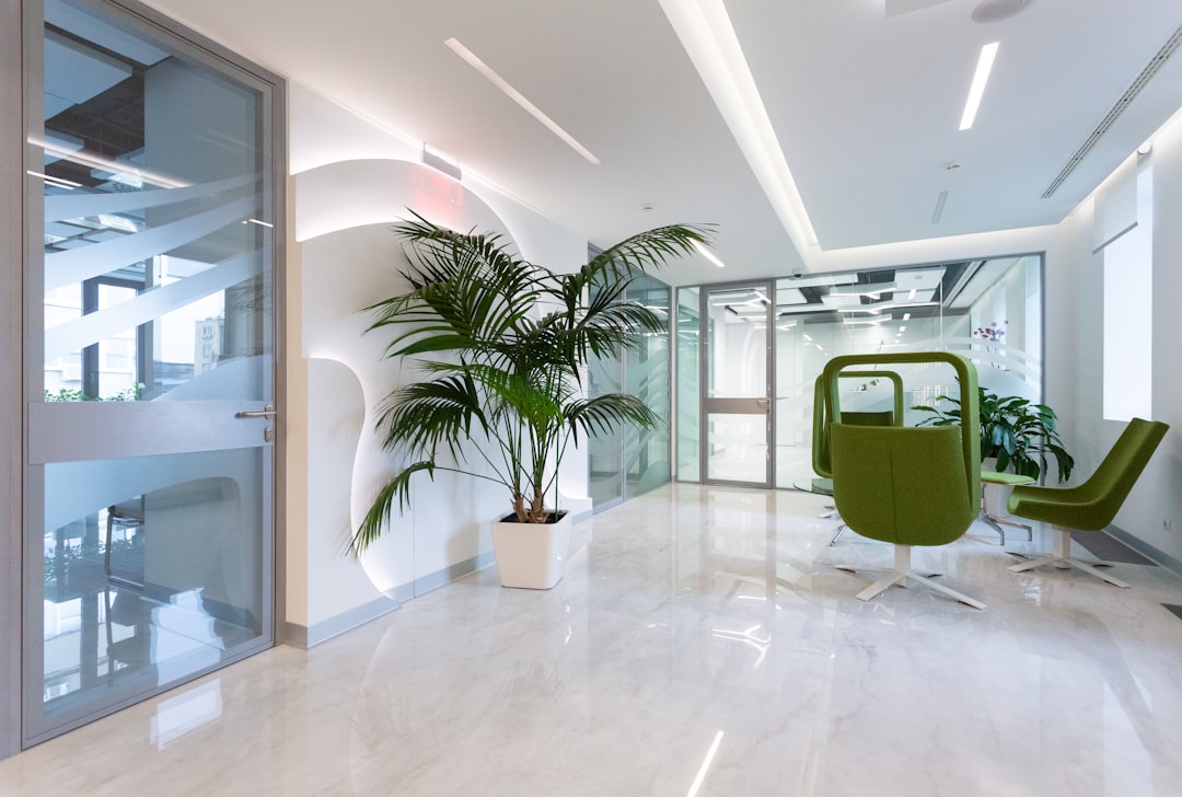 Calm clinic waiting area with natural light